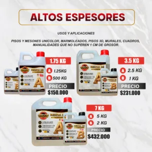 Resina de Altos Espesores